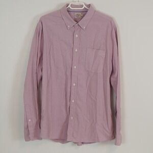 Faherty Brand Shirt Mens‎ XL Pink Button Down Long Sleeve Stretch Oxford